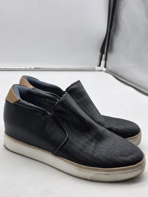 Dr. Scholl's Slip On Shoes Mens Size 9 Black Tan Herringbone Comfort Sneakers - Image 1 of 4