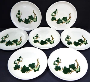 7 PLATOS DE CENA DE CERÁMICA MCM METLOX POPPYTRAIL CALIFORNIA IVY POTTERY 9,25" DE COLECCIÓN - Imagen 1 de 17