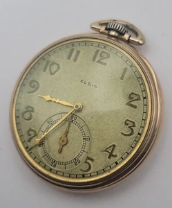 1906 Elgin GM Wheeler 12s Class 112 10K Rgp Pocket Watch As Is 17s Cal 347 - Picture 1 of 11