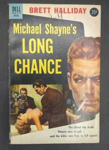 Michael Shayne’s Long Chance Brett Halliday 1944 mystery GGA paperback Dell - Picture 1 of 2