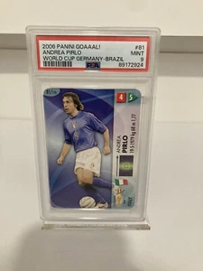 Andrea Pirlo 2006 Panini ¡Goaaal! - Hecho en Brasil Versión #81 Italia PSA 9 Pop 1 - Imagen 1 de 6