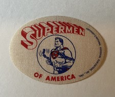SUPERMAN CLUB IRON ON PATCH 1966 SUPERMEN OF AMERICA  RARE DC COLLECTIBLE UNUSED