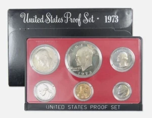 1973-S | US Mint Proof Set | 6 Coins | Original Packaging OGP | - Picture 1 of 6