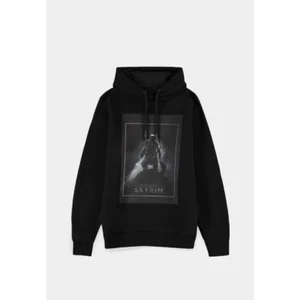 The Elder Scrolls V Skyrim Graphic Logo Hoodie Unisex Hood Black - Picture 1 of 2