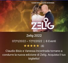 2 Biglietti Zelig Teatro Arcimboldi Milano 