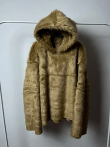 Avant-Garde Fuzzy Faux Fur Hoodie with Yeti Vibes and Oversized Fit - Picture 1 of 11