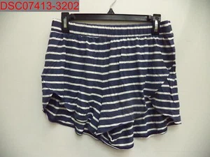 Old Navy Women's Navy Blue Striped Sunday Ultra Soft Sleep Short, M 500080616578 - Picture 1 of 7