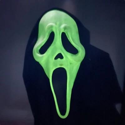 Scream Ghost Face Mask Easter Unlimited Glows in the Dark Horror Halloween - Image 1 of 4