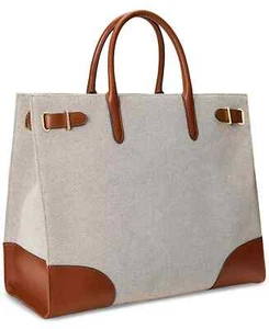 RALPH LAUREN Canvas große Devyn Tragetasche - Bild 1 von 6