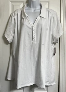 AVENUE YOUR POLO GR. 26/28 WEISS STRASS AKZENT KNÖPFE PULLOVER POLO NEU - Bild 1 von 13