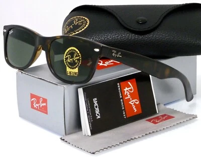 Ray-Ban Nuevo Wayfarer Tortuga Verde Clásico G-15 RB2132 902 58mm Foto 1 de 3