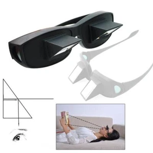 Prism Spectacles Horizontal Lazy Glasses for Reading and TV Viewing Unisex - Picture 1 of 7
