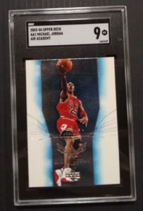 2003-04 Upper Deck Michael Jordan Air Academy AA1 SGC 9 Bulls HOF - Picture 1 of 2