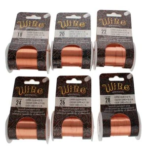 Copper BeadSmith Wire Elements Lacquered Tarnish-Resistant Wire 16 - 30 Gauge - Picture 1 of 3