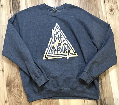 Def Leppard Mujer Estampado Animal Cuello Redondo Mezcla Pesada Sudadera Gris - Grande Foto 1 de 3