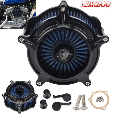 For Harley Air Cleaner Intake Filter Sportster 883 1200 XL Forty Eight 1991-2023 - Image 1 of 4