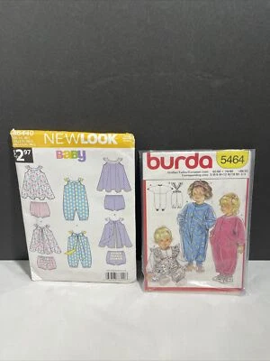 Baby Patterns 2, New Look A6440 & Burda 5464 New Born - Lg Or sz 2 Uncut Pattern - Image 1 of 4