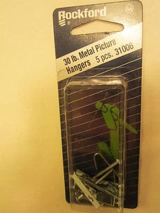 ROCKFORD 50 lb Metal Picture HANGERS 3 Pcs 31008 [Y96A1f] - Picture 1 of 1