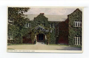 Postal de West Manchester MA, Old Tree House, edificio cubierto de hiedra - Imagen 1 de 2