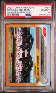 2022 Topps Chrome F1 Lewis Hamilton/Mercedes #197 Constructors Orange 6/25 PSA10 - Picture 1 of 2