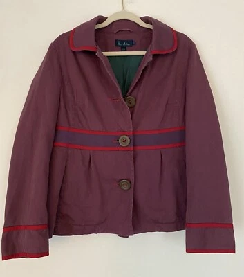 Boden женщин фиолетовый/красный куртка с зеленой подкладкой - размер 14, подержанный - Изображение 1 из 4