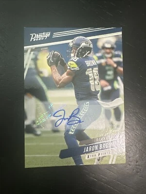 2020 Panini Prestige Xtra Points Blue Signatures Jaron Brown #169 Auto - Image 1 of 2