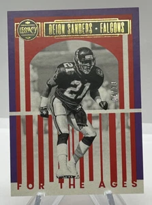 2023 Legacy For The Ages Deion Sanders Atlanta Falcons Purple /10 - Picture 1 of 3
