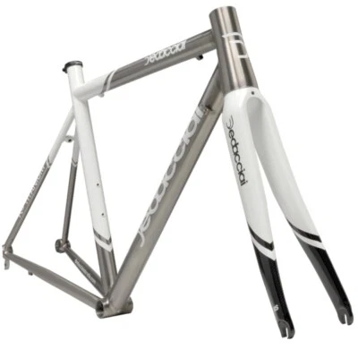 New Dedacciai Strada K-19 Titanium Road Bike Frame X-Large XL White Grey - Image 1 of 3