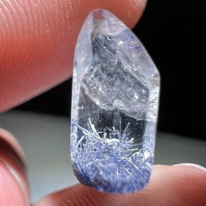 3Ct Very Rare NATURAL Beautiful Blue Dumortierite Crystal polishing Specimen - Picture 1 of 12