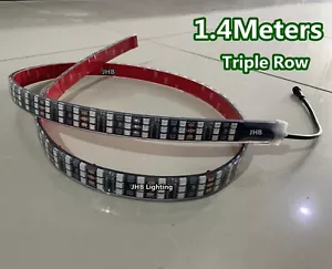 Parts : 1PC 1.4Meters TRIPLE ROW CHASING LED Strips Light for 17.5"Wheel (3pins) - Picture 1 of 4