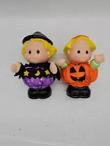Fisher Little People Spooky Sound Halloween Eddie Pumpkin Sarah Lynn Witch Dolls - Picture 1 of 7