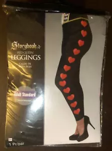 Storybook Red Queen Leggings Heart Leggings Costume Adult Standard up to size 8 - Picture 1 of 3