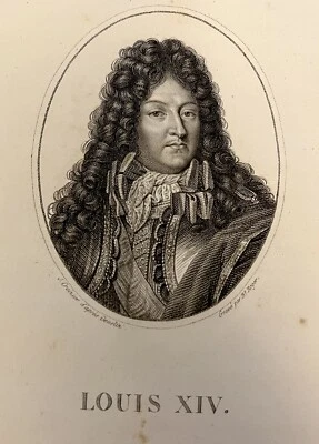 1824 KING LOUIS XIV et ses Amours King of France + Portrait Engravings Royalty - Image 1 of 4
