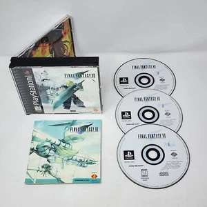 RARE Misprint Final Fantasy VII Black Label (Sony PS1) CIB Complete - TESTED - Picture 1 of 16