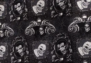 Halloween Fabric By The Yard, Scary Wicked Portraits, CD1448, Cotton - Picture 1 of 6