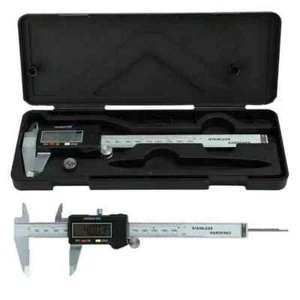 6" Inch/150mm LCD Digital Electronic Vernier Caliper Micrometer Stainless Steel - Picture 1 of 12