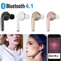 Single Bluetooth 4.1 Stereo Headset In-Ear Wireless Earphone Earbud Headphone