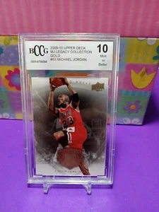 2009-10 Oberdeck Michael Jordan MJ Legacy Collection GOLD #83 Beckett BCCG 10 - Bild 1 von 2