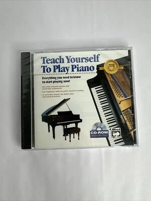 TEACH YOURSELF TO PLAY PIANO - CD-ROM PC & Mac 2001 ALFRED Publishing Brand New - Image 1 of 4