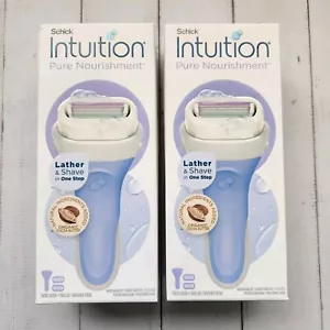 2× Schick Intuition Pure Nourishment Bio Kakaobutter Rasierer, 4 Klingen - Bild 1 von 2