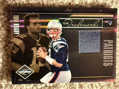 2010 Panini Limited TOM BRADY Game Worn Patch 49/50 New England Patriots HOF WoW - Imagem 1 de 3