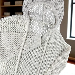 Joie Strick Hoodie Damen M Pullover Kordelzug Resort Reisepullover Freizeit Boho - Bild 1 von 7