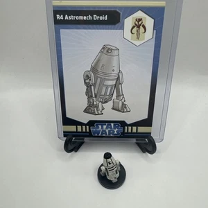Star Wars Minis WOTC Jedi Academy R4 Astromech Droide 36/40 mit Karte - Bild 1 von 2