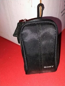 Sony Cyber-Shot Compact Digital Camera Carrying Case Black 4” - Picture 1 of 4