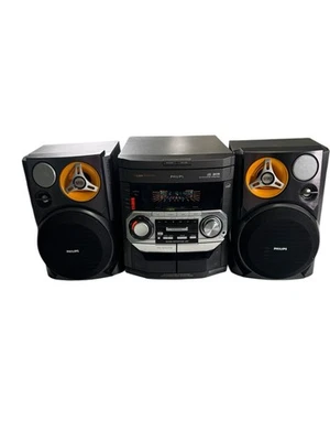 Philips FW-C399  Shelf Stereo System HiFi CD Changer Cassette Deck AM/FM Tuner - Image 1 of 4