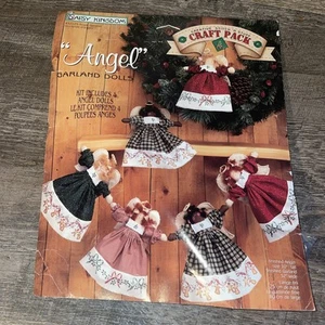 Kit de muñecas de guirnalda de ángel Daisy Kingdom vintage paneles de tela Stitch N' Stuff 1996 - Imagen 1 de 3