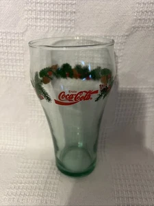 Coca Cola Weihnachten Vintage Tannenzapfen grün Trinkglas 16 Oz Urlaub Ersatz - Bild 1 von 7