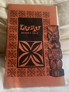 1972 LUAU BEVERLY HILLS CALIFORNIA polynesisches RESTAURANT MENÜ groß schön - Bild 1 von 10