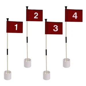 New Golf Putting Green Flag and Hole Cup Golf Flagpoles Backyard Golf Flag Rod - Picture 1 of 22