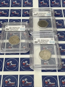 3 Errors ICG Austin Hutto Signed 1 Blank Planchet 2 Clipped Quarters - Picture 1 of 8